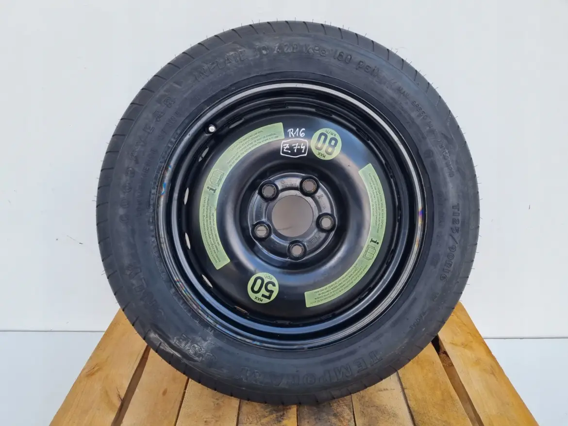 Mercedes W169 W245 KOŁO DOJAZDOWE dojazdówka 125/90 R16 5x112 1694000802