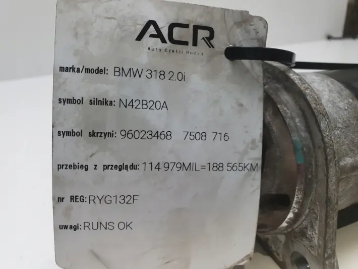 BMW E46 318 2.0 i ROZRUSZNIK bosch 7505979 oryginał 0001108196