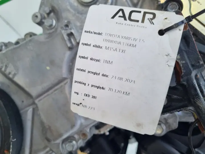 SILNIK Mazda2 Mazda 2 KB 1.5 16V HYBRYDA 116KM dokumenty 70tyś M15A-FXE