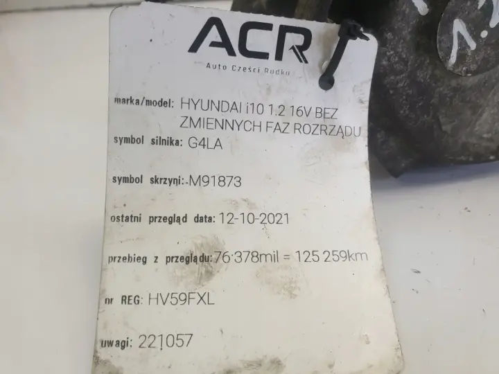 Hyundai i10 1.2 16V SPRĘŻARKA KLIMATYZACJI pompa