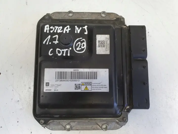 Opel Astra IV J 1.7 CDTI STEROWNIK SILNIKA komputer 55577647