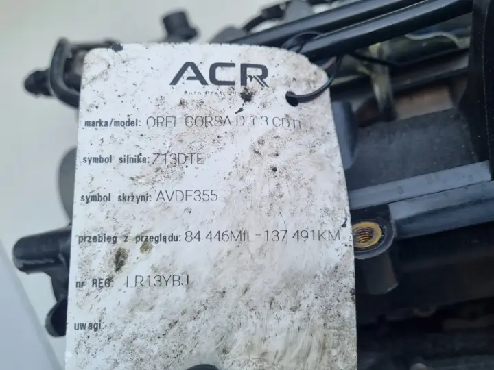 SILNIK KOMPLET Opel Astra IV J 1.3 CDTI 95KM udokumentowane 137tyś A13DTE
