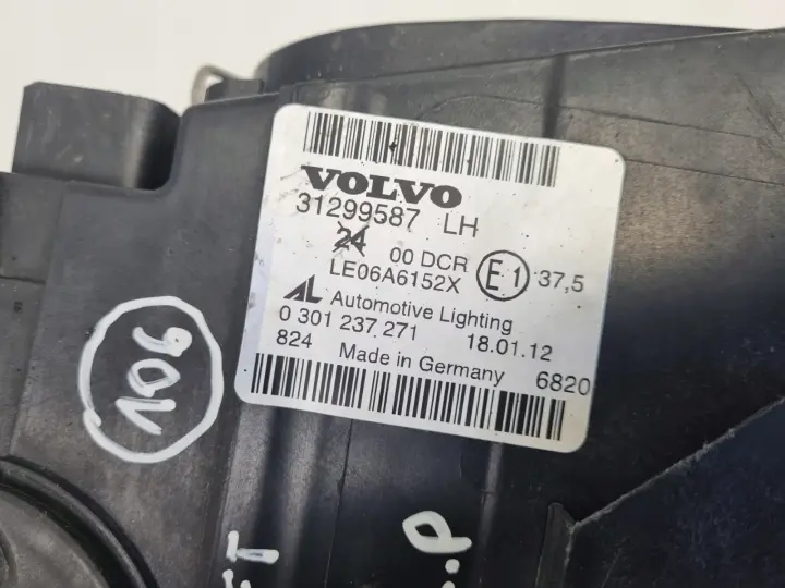 Volvo S40 II V50 LIFT 07- XENON PRZEDNIA LAMPA LEWA lewy przód 31299587