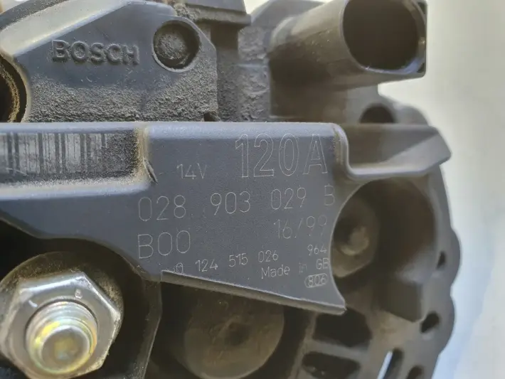 Skoda Superb I 1.9 TDI ALTERNATOR Bosch 028903029B 120A 0124515026