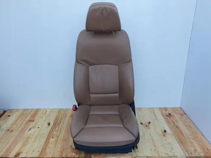 BMW F01 FOTEL FOTELE KOMPLET FOTELI DVD RUDE SKÓRY