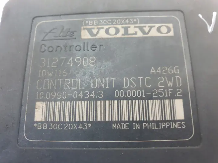 Volvo S40 II V50 POMPA ABS hamulcowa Sterownik 31274908 31274907