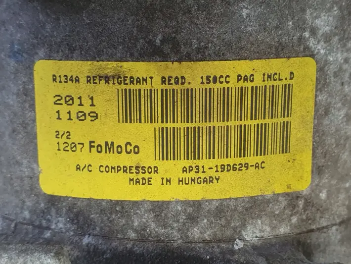 Ford Fiesta MK7 1.25 SPRĘŻARKA KLIMATYZACJI pompa AP31-19D629-AC