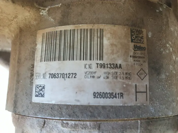 Dacia Sandero II 0.9 TCE SPRĘŻARKA KLIMATYZACJI 926003541R