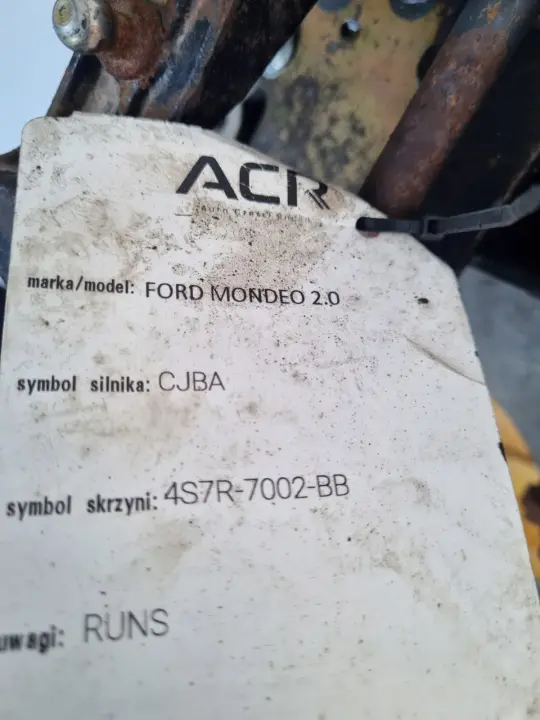 Ford Mondeo MK3 2.0 16V MANUALNA SKRZYNIA BIEGÓW manual 4S7R-7002-BB