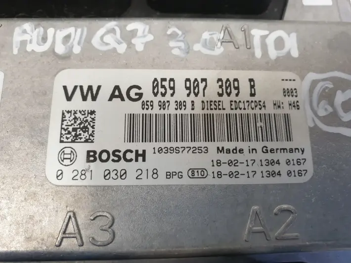 Audi Q7 4M 3.0 TDI STEROWNIK SILNIKA komputer 059907309B
