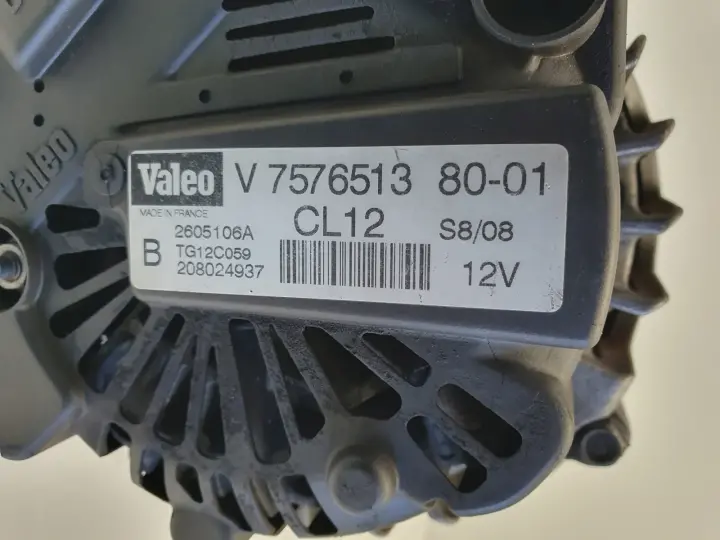 Peugeot 308 1.6 VTI ALTERNATOR valeo V757651380