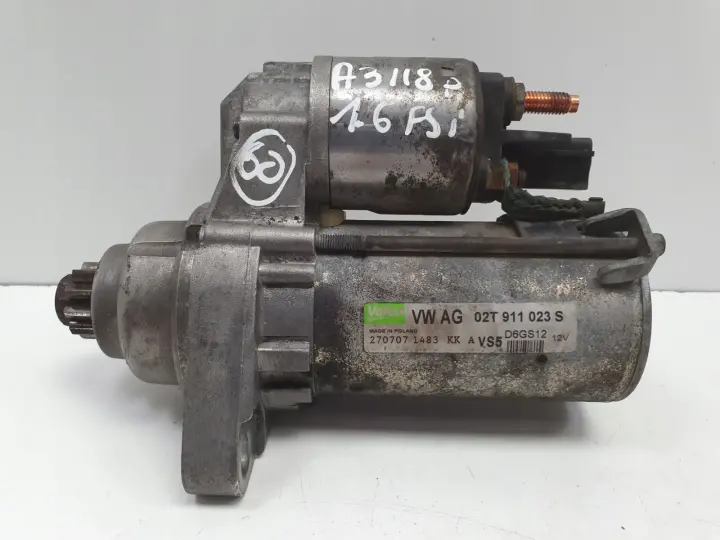Audi A3 II 8P 1.6 FSI ROZRUSZNIK valeo 02T911023S D6GS12
