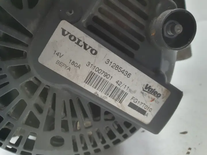 Volvo S60 II V60 1.6 T3 ALTERNATOR valeo 31285436 180A