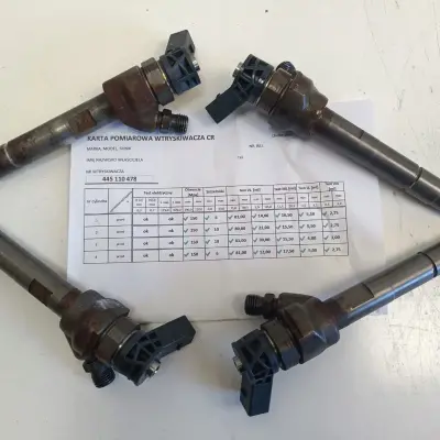 BMW F20 F30 F10 X1 X3 X4 X5 2.0 D KOMPLET WTRYSKIWACZY kpl 0445110478 TEST