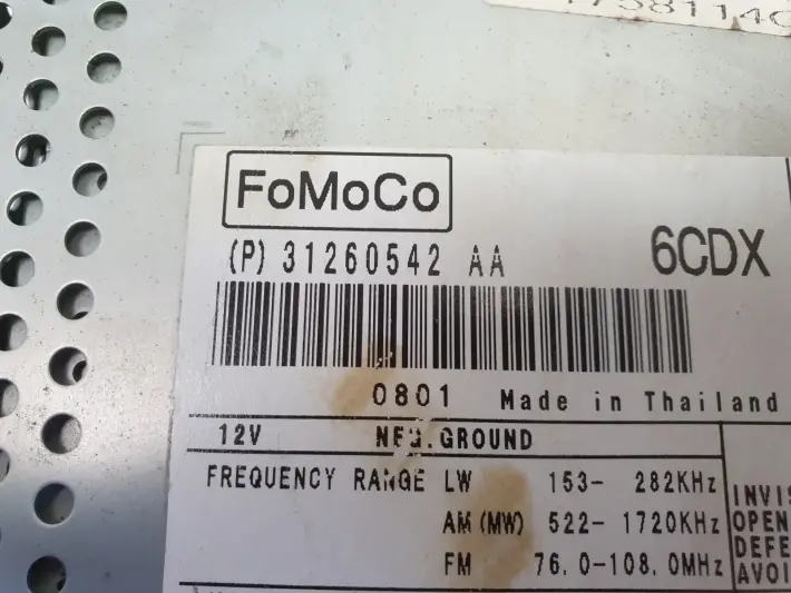 Volvo V70 III S80 II RADIO CD radioodtwarzacz CZYTNIK NAWIGACJI 31260542