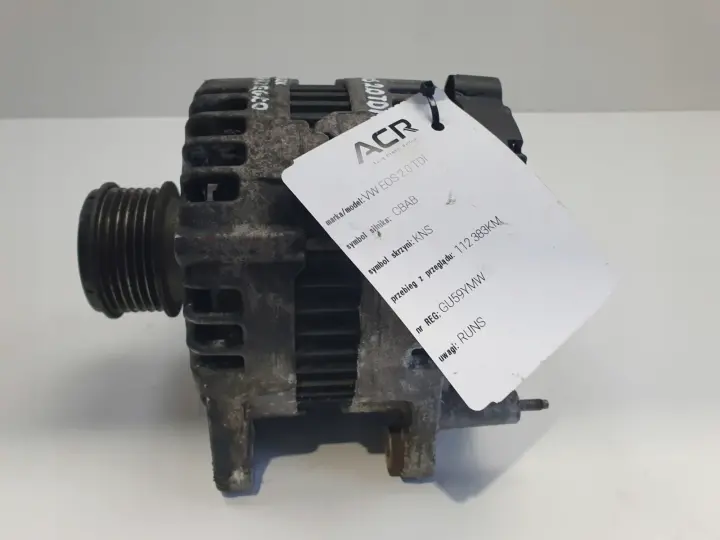 VW Eos 2.0 TDI ALTERNATOR bosch 03G903023 180A