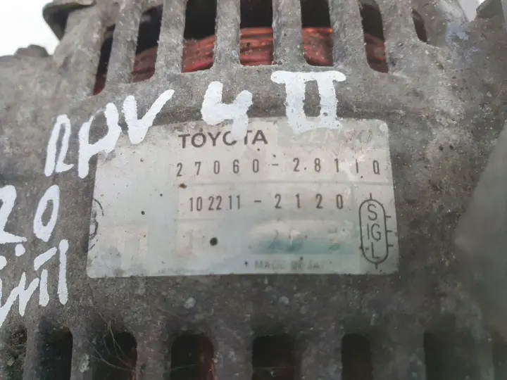 Toyota Rav IV II 4 2.0 VVTi ALTERNATOR 27060-28110