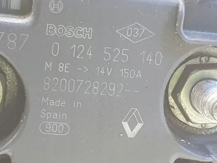 Nissan Qashqai 1.5 DCI ALTERNATOR bosch 0124525140