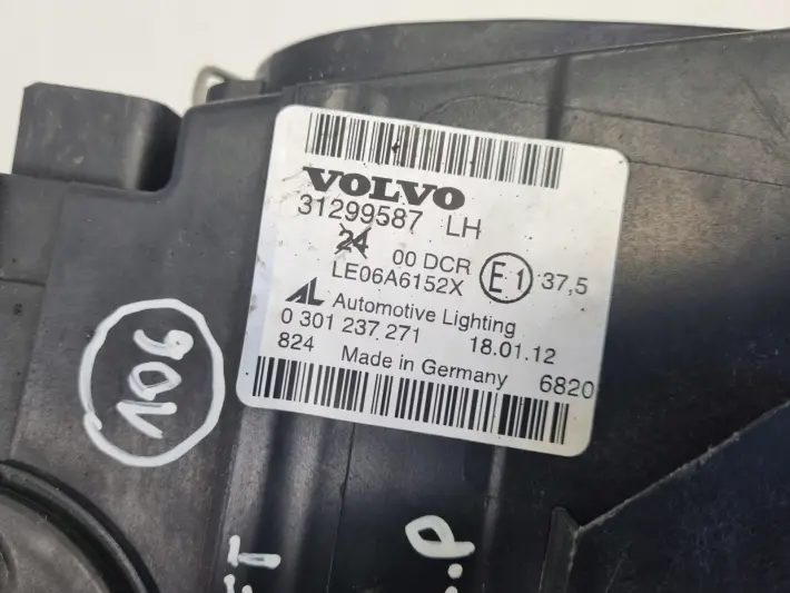 Volvo S40 II V50 LIFT 07- XENON PRZEDNIA LAMPA LEWA lewy przód 31299587