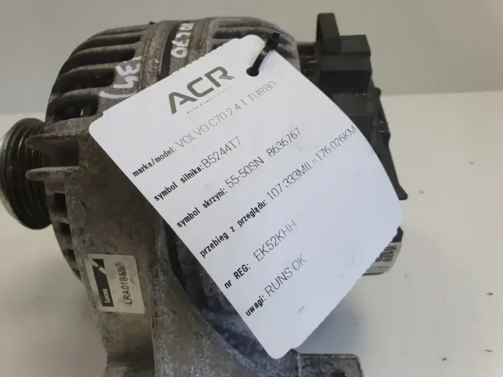 Volvo C70 2.4 T ALTERNATOR