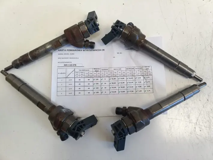 BMW F20 F30 F10 X1 X3 X4 X5 2.0 D KOMPLET WTRYSKIWACZY kpl 0445110478 TEST