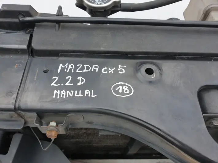 Mazda CX-5 2.2 D 11- PRZEDNI PAS CHŁODNICE KOMPLET