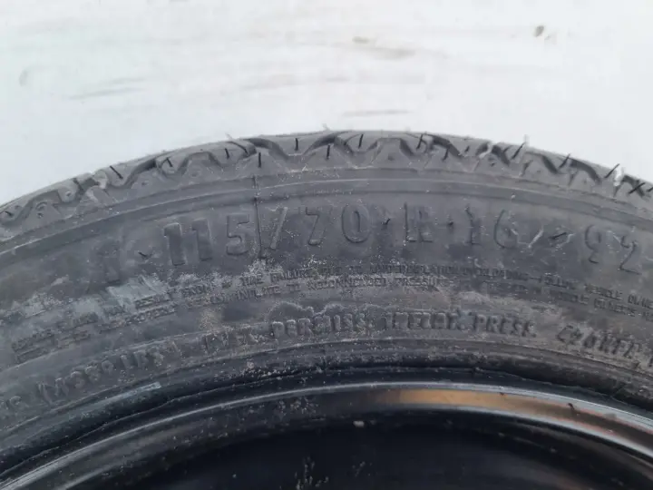 Opel Vectra C Astra H KOŁO DOJAZDOWE dojazdówka 115/70 R16 5x110 2160132