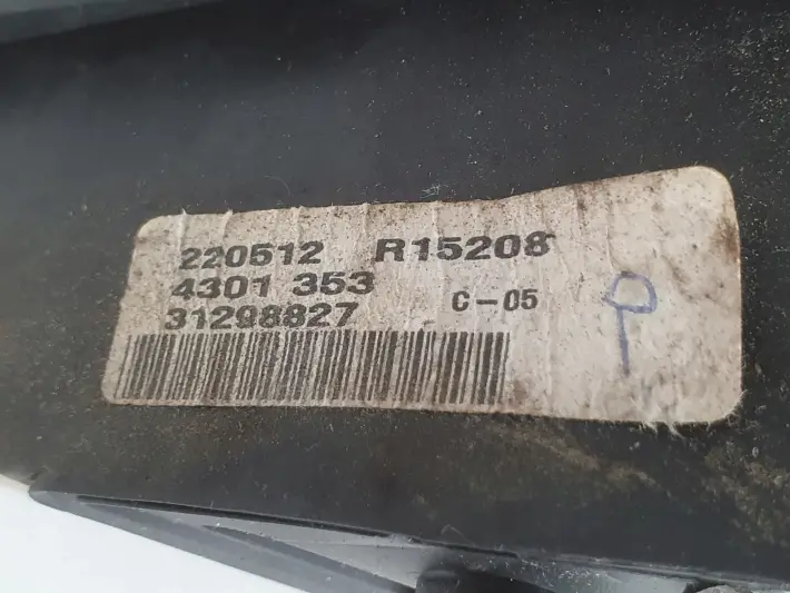 Volvo S80 II V70 III LIFT LUSTERKO LEWE KIEROWCY 8 kabli 31298827 EUROPA