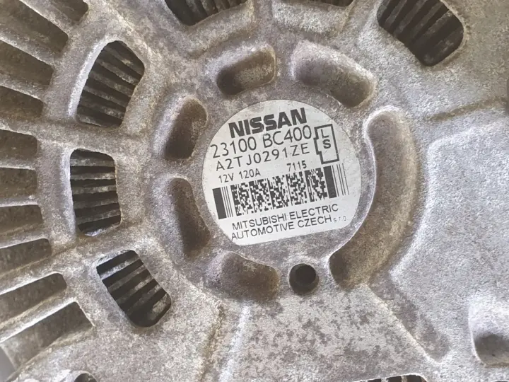Nissan Note 1.6 16V ALTERNATOR 23100BC400 A2TJ0291ZE 120A