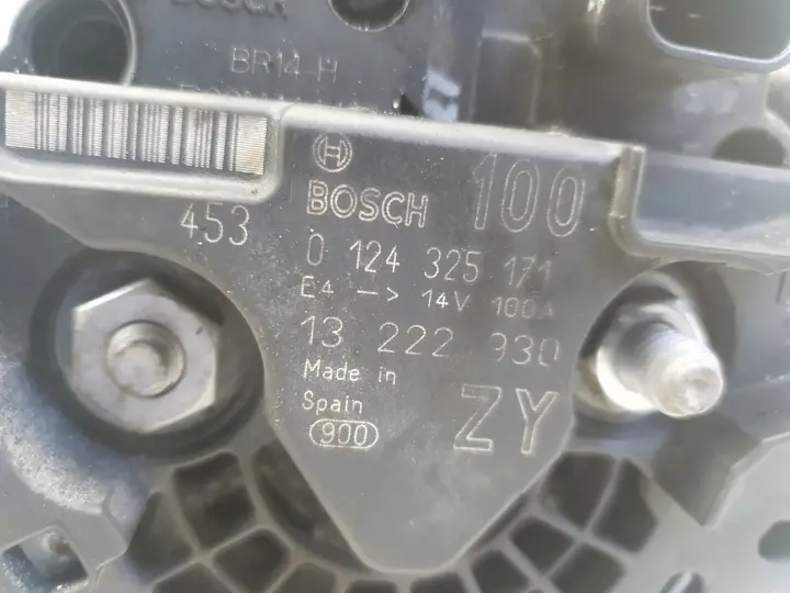 Opel Corsa D 1.2 16V ALTERNATOR 100A ZY 0124325171 bosch