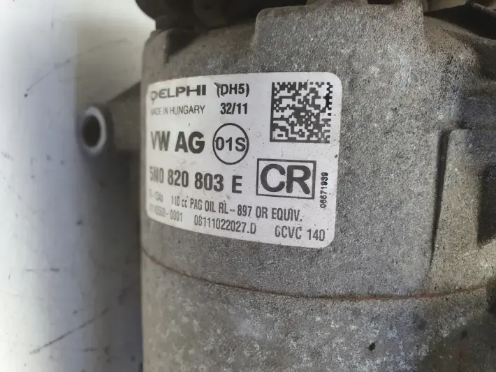 VW Passat B7 2.0 TDI SPRĘŻARKA KLIMATYZACJI pompa 5N0820803E