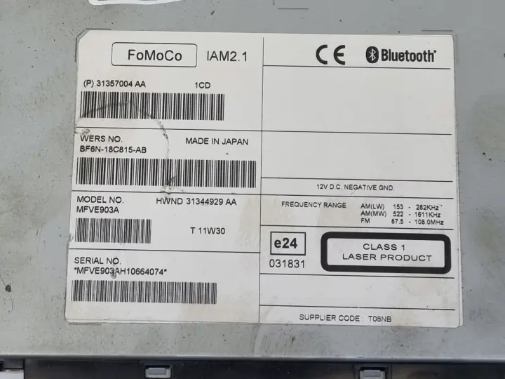 Volvo VOLVO V60 I S60 II V40 II CZYTNIK NAWIGACJI Radio 31357004 31357004AA