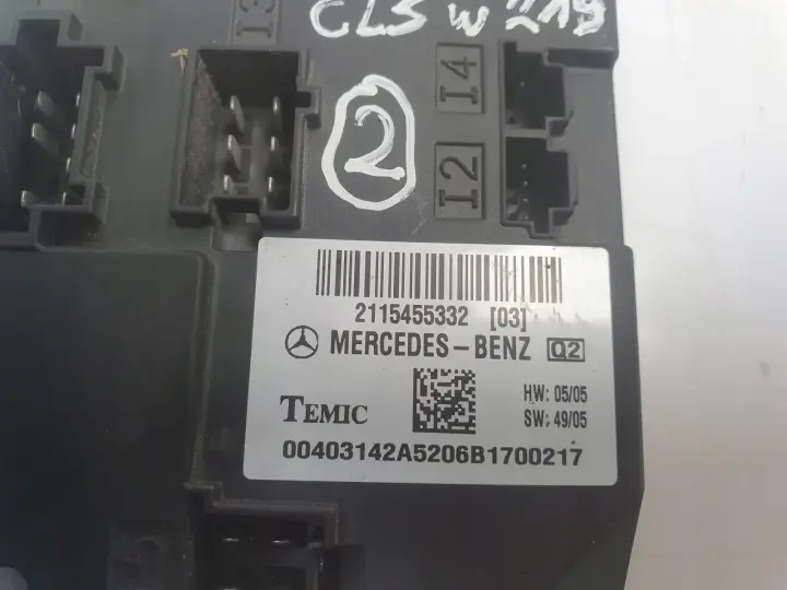 Mercedes CLS C219 W219 MODUŁ FOTELA Sterownik 2115455332
