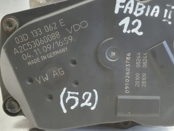 Seat Ibiza III VW Polo IV Skoda Fabia I 1.2 6V PRZEPUSTNICA 03D133062E