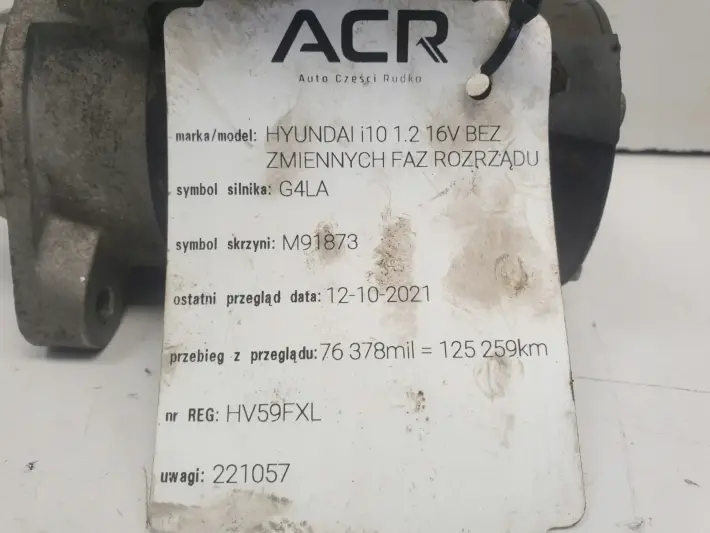 Hyundai i10 1.2 16V ROZRUSZNIK G4LA