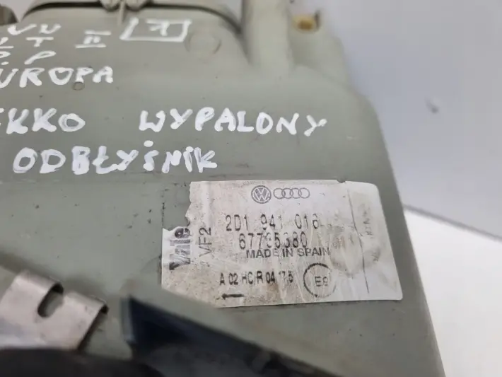 VW LT II 96-06r PRZEDNIA LAMPA PRAWA PRAWY PRZÓD 2D1941016