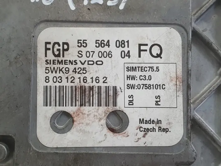 Opel Astra III H 1.8 16V STEROWNIK SILNIKA komputer 55564081 FQ