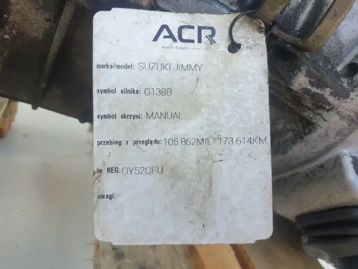 Suzuki Jimny 1.3 16V SKRZYNIA BIEGÓW manualna MANUAL reduktor 4X4 4wd