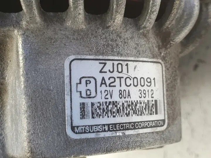 Mazda 3 BK 1.6 16V ALTERNATOR A2TC0091 80A