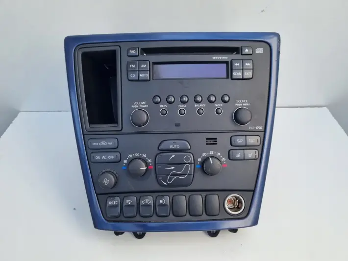 Volvo S60 I V70 II XC70 RADIO CD Radioodtwarzacz HU-650 panel klimatyzacji