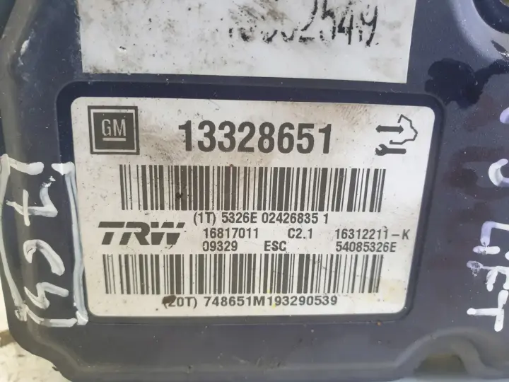 Saab 9-5 lift POMPA ABS hamulcowa 13328651