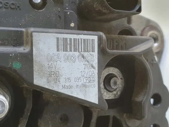 VW New Beetle 1.6 8V ALTERNATOR 70A 06A903026B
