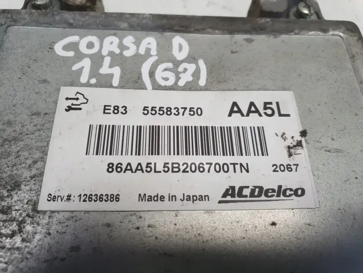 Opel Corsa D 1.4 16V STEROWNIK SILNIKA 55583750 AA5L