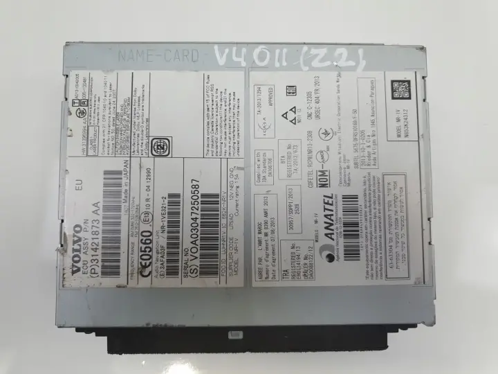 Volvo V40 II V60 S60 II RADIOODTWARZACZ radio cd NAWIGACJA 31421873