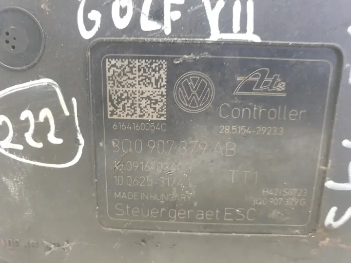 VW Golf VII POMPA ABS hamulcowa 3Q0614517AB