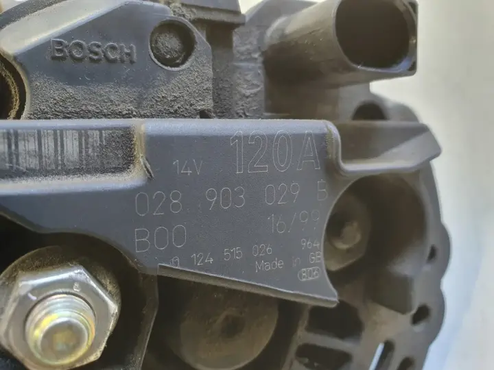 Skoda Superb I 1.9 TDI ALTERNATOR Bosch 028903029B 120A 0124515026