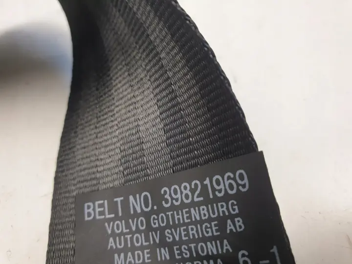 Volvo V70 III S80 II PAS BEZPIECZEŃSTWA Lewy tył
