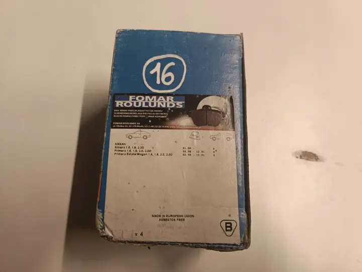 Nissan Primera P11 PRZEDNIE KLOCKI HAMULCOWE przód 680781