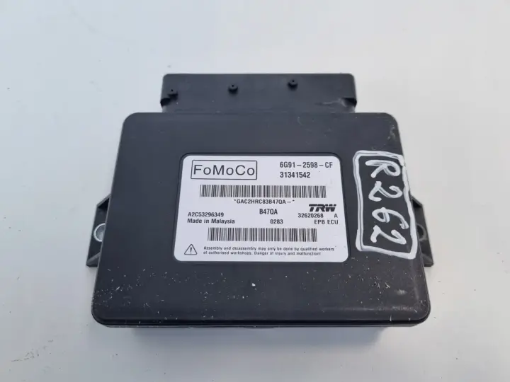 Volvo S80 II V70 III XC70 II MODUŁ HAMULCA RĘCZNEGO Sterownik 6G91-2598-CF