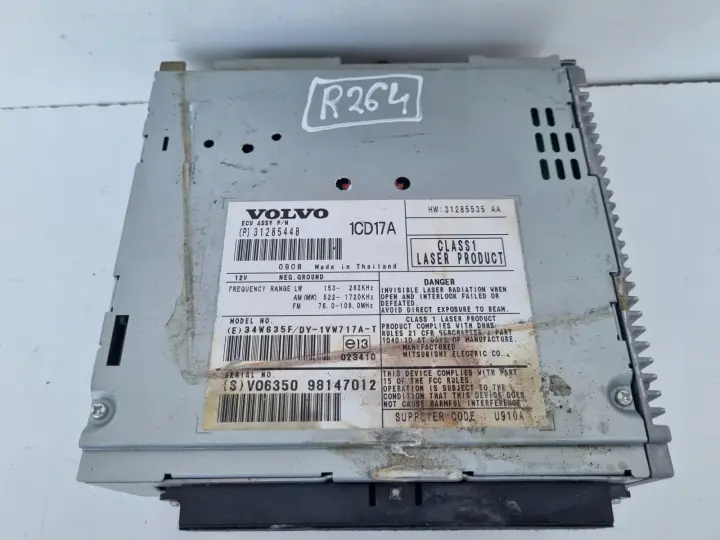 Volvo S40 II V50 RADIO CD radioodtwarzacz CZYTNIK PŁYT 31285448